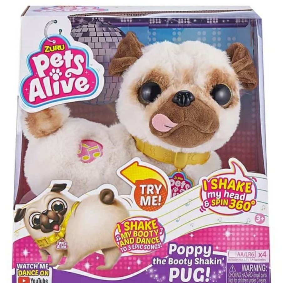 Zuru Pets Alive Shaking Pug Interactive Dog | * Online