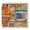 Melissa & Doug Wooden Stamp Set Horses | * Online