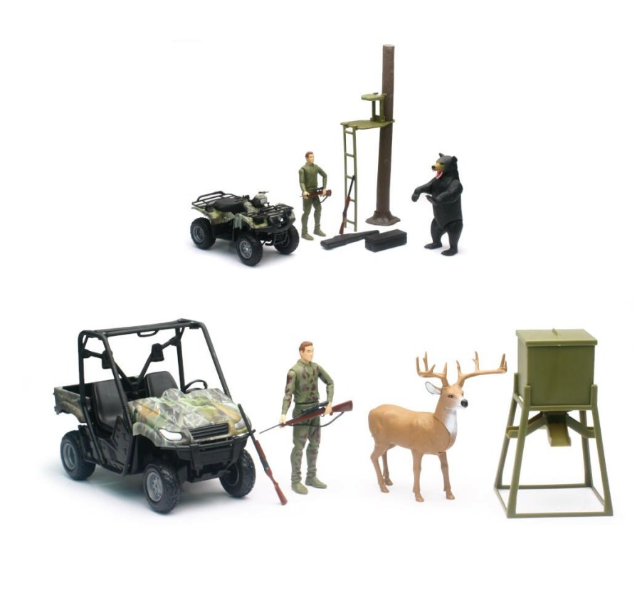 New Ray Wildlife Hunter W/ Camo Vehicle & Accessories Set | * New