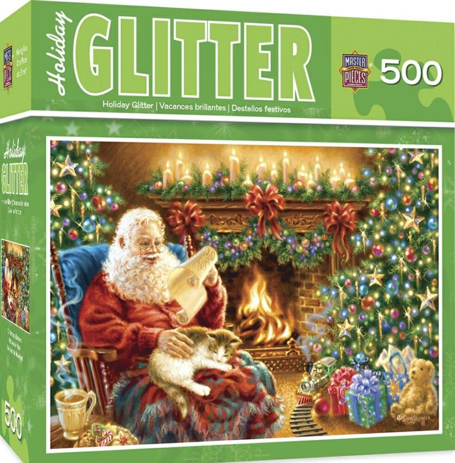 Masterpieces Holiday Glitter 500-Piece Puzzle Assorted Styles | * Hot