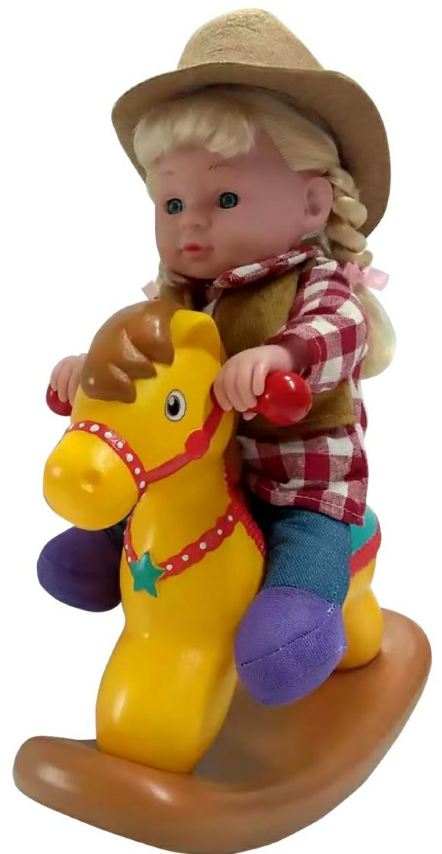 Country Doll On Rocking Horse, 13 | * Clearance