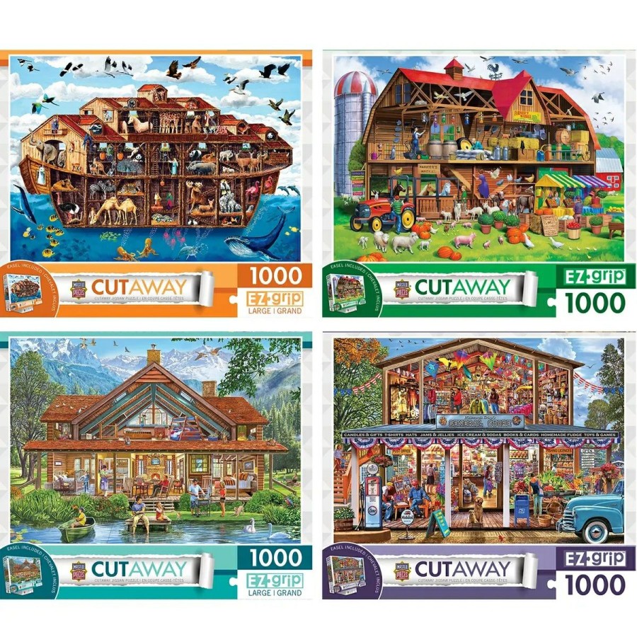 Masterpieces Cutaways 1000-Piece Ez Grip Puzzle Assortment | * Best