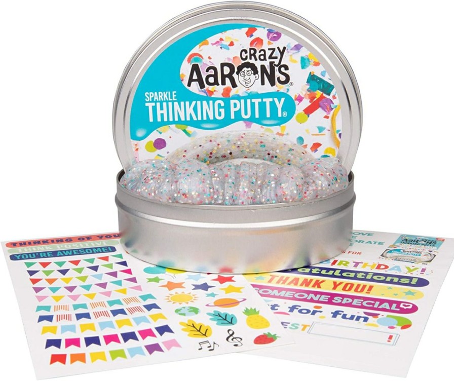 Crazy Aaron'S Celebrate! Sparkle Thinking Putty With Card And Stickers | * Hot