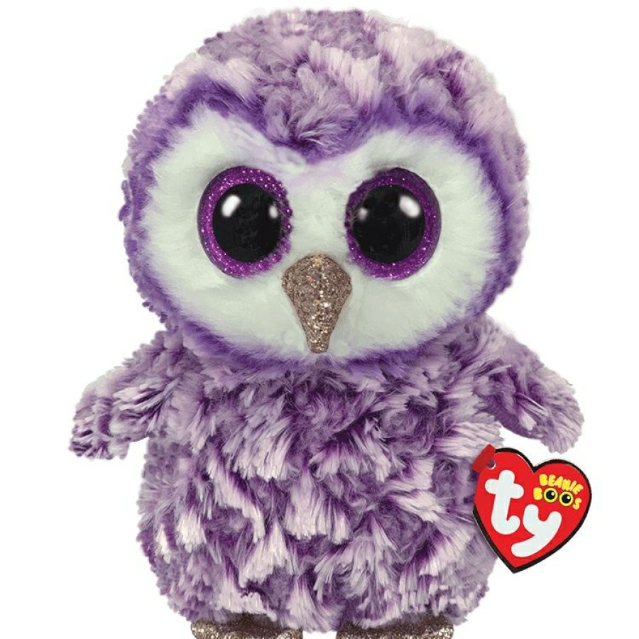 Ty Beanie Boo Moonlight The Purple Owl 13 Inches | * Hot