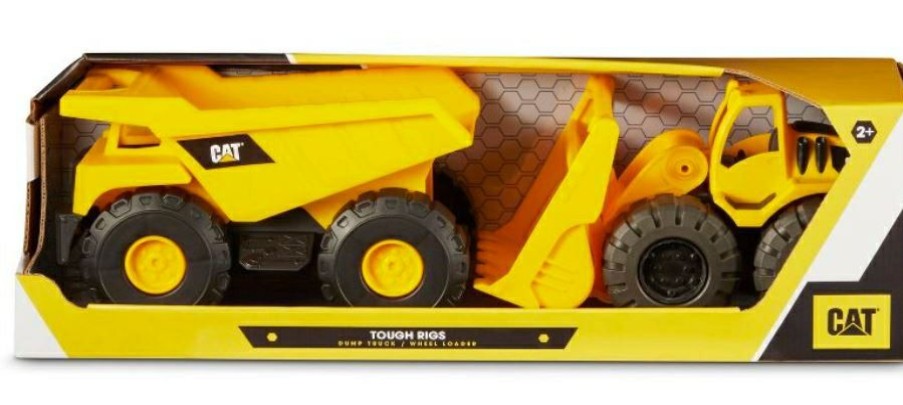 Cat Tough Rigs 2-Pack Dump Truck & Wheel Loader | * Hot